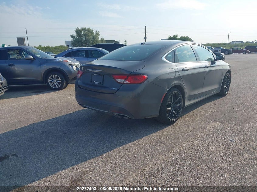 Vin: 1c3cccag6fn736863, lot: 10283387, chrysler 200 limited v6 20154