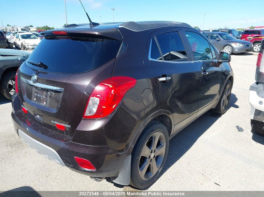 Vin: kl4cjasb1eb698624, lot: 10283532, buick encore 20144