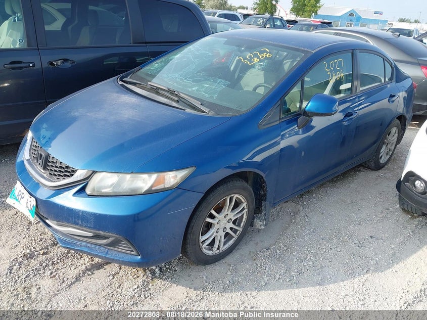 2013 Honda Civic, Hail, IAAI, VIN 2HGFB2F40DH017491 — photo 2