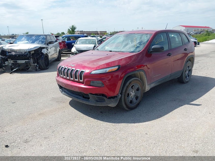 Vin: 1c4pjlab8ew302640, lot: 10283821, jeep cherokee sport 20142