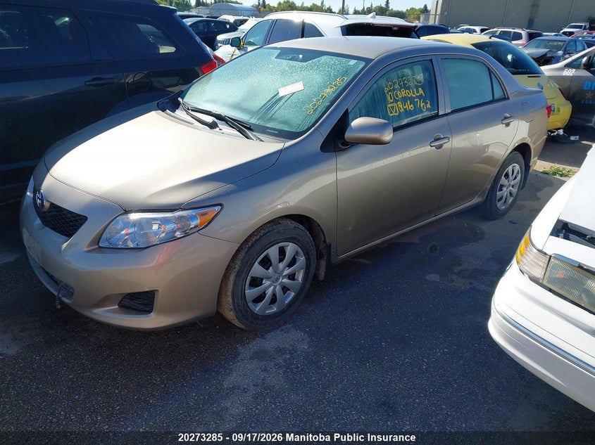 Vin: 2t1bu4ee6ac246762, lot: 10284269, toyota corolla ce 20102