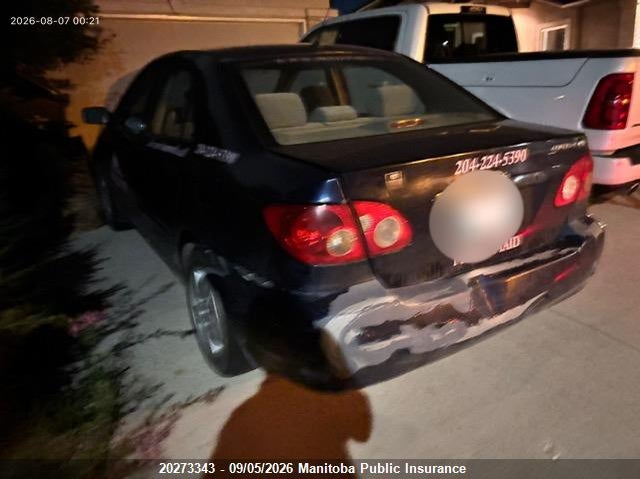 2007 TOYOTA COROLLA SEDAN 1.8L I4 FI DOHC 16V F4