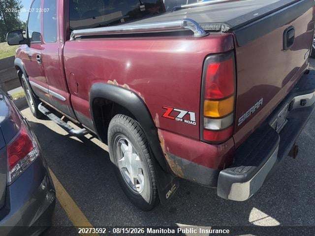 2005 GMC SIERRA 1500 EXT CAB PICKUP 5.3L V8 FI F