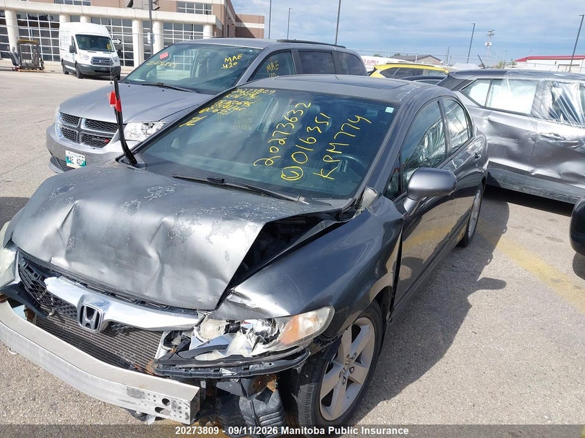 Vin: 2hgfa1e67ah016351, lot: 10284793, honda civic sport 20102