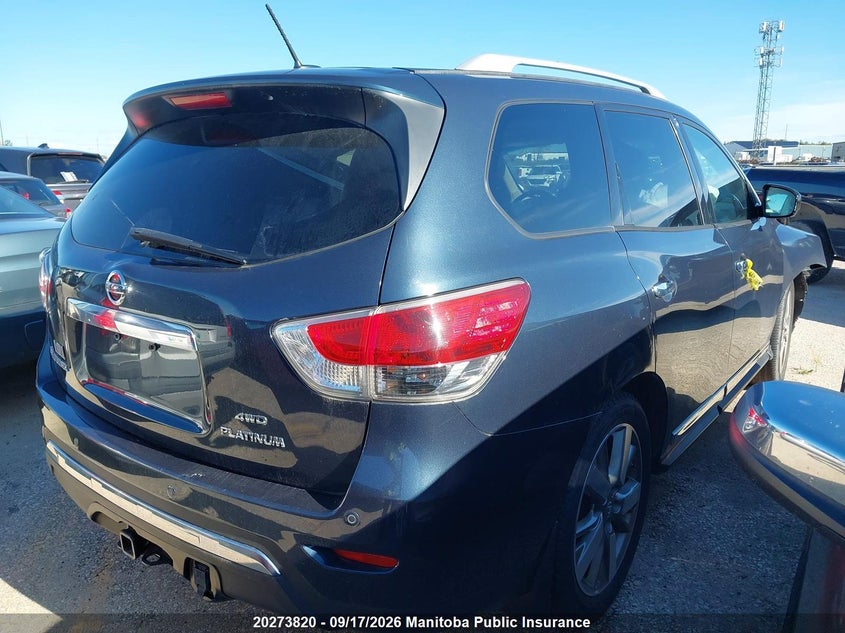 Vin: 5n1ar2mm8fc673205, lot: 10284804, nissan pathfinder sl 20154