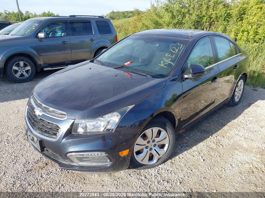 2016 Chevrolet Cruze Lt Turbo, Front, IAAI, VIN 1G1PE5SB7G7224999 — photo 2