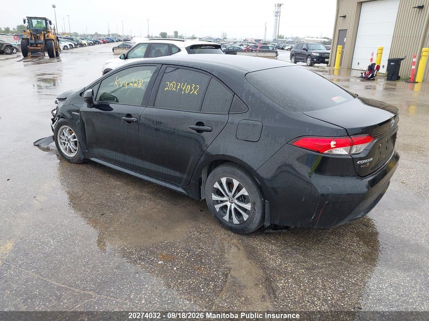 Vin: jtdbbmbe2mj036386, lot: 10285016, toyota corolla hybrid 20213