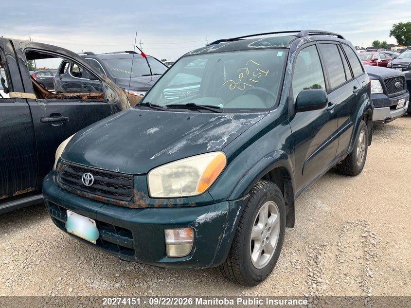 2002 Toyota RAV 4, Зовнішня пожежа, IAAI, VIN JTEHH20V526052948 — фото 2