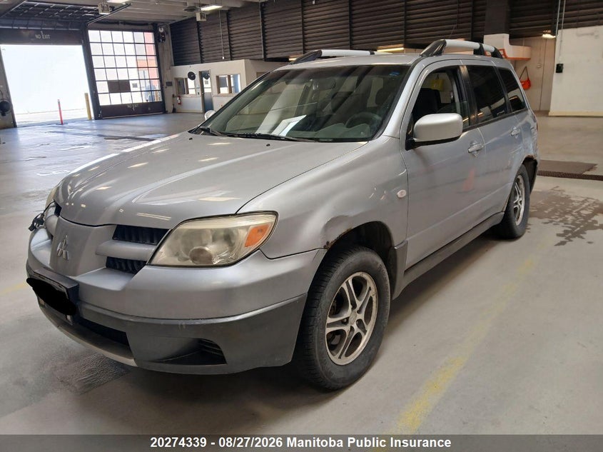 2006 Mitsubishi Outlander, Левый зад, IAAI, VIN JA4LZ31F86U600512 — фото 2