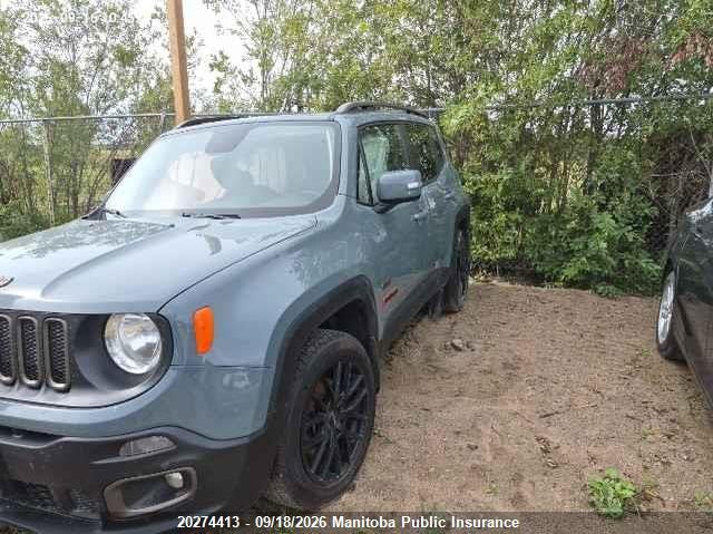 Vin: zaccjbbt4gpe11810, lot: 10285397, jeep renegade north 20162