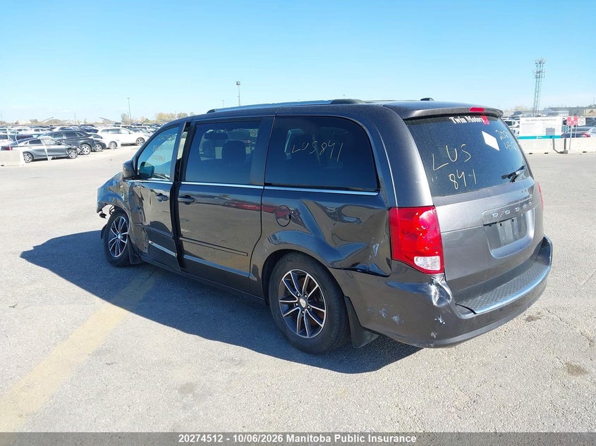 Vin: 2c4rdgbg6hr868441, lot: 10285496, dodge grand caravan sxt 20173
