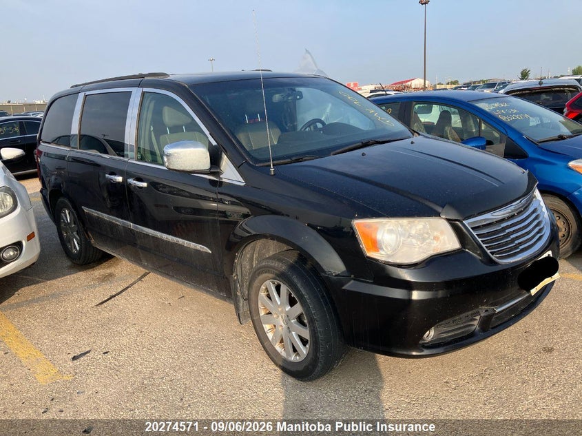 Vin: 2a4rr8dg7br625405, lot: 10285555, chrysler town & country touring 20111