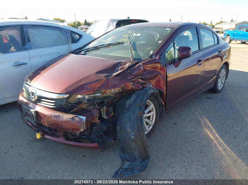 Vin: 2hgfb2f58ch000493, lot: 10285559, honda civic ex 20122