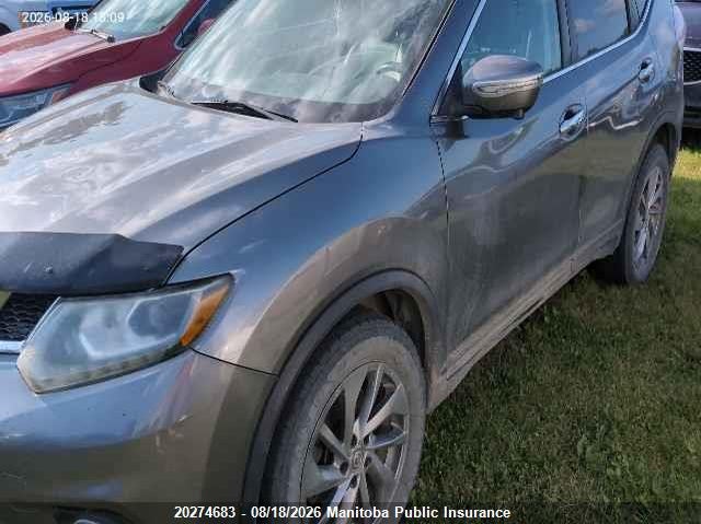 2015 Nissan Rogue, Град, IAAI, VIN 5N1AT2MV9FC888828 — фото 2