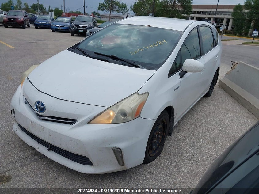 2012 Toyota Prius v (+), Град, IAAI, VIN JTDZN3EU0C3151686 — фото 2