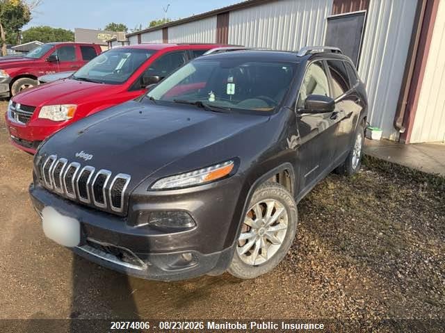 Vin: 1c4pjmds9gw139971, lot: 10285790, jeep cherokee limited 20162
