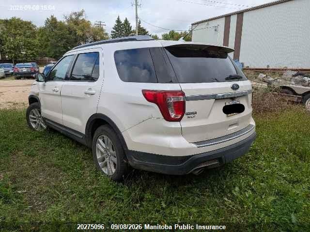 Vin: 1fm5k8d82jgc07931, lot: 10286080, ford explorer xlt 20183