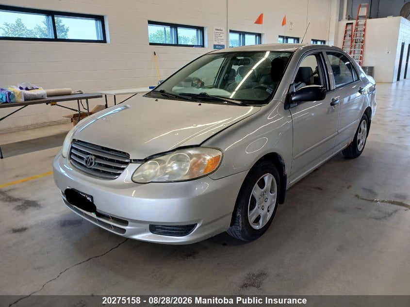 2004 Toyota Corolla, Hail, IAAI, VIN 2T1BR32E34C838320 — photo 2