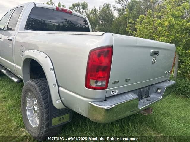 2005 DODGE RAM 2500 QUAD CAB PICKUP 5.9L I6 FI OHV 24V F4