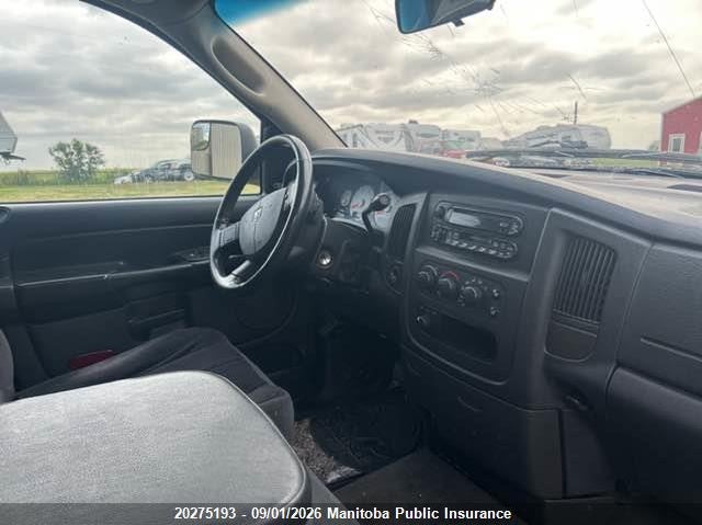 2005 DODGE RAM 2500 QUAD CAB PICKUP 5.9L I6 FI OHV 24V F4