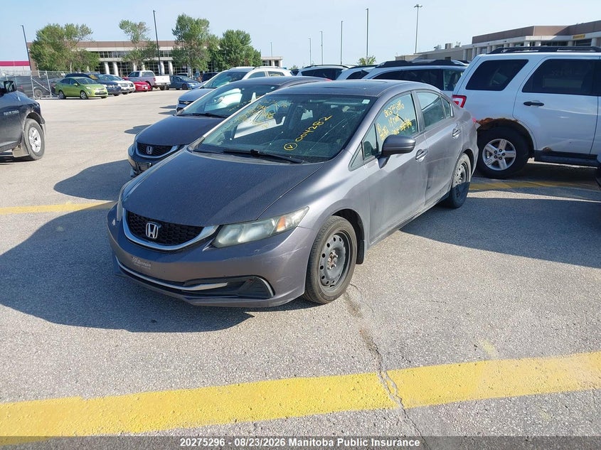 2014 Honda Civic, Hail, IAAI, VIN 2HGFB2F50EH004282 — photo 2