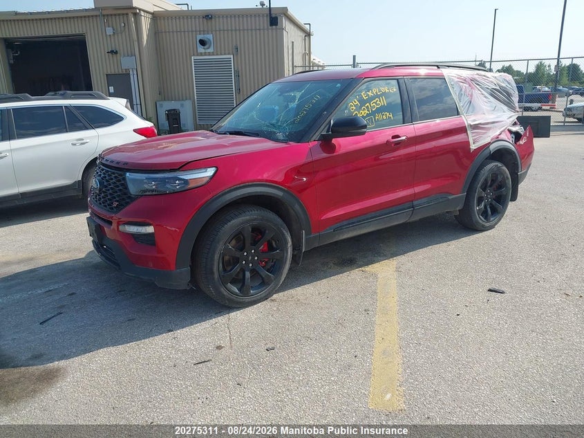 2024 Ford Explorer, Left Side, IAAI, VIN 1FM5K8GC4RGA11274 — photo 2