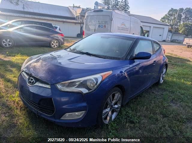 Vin: kmhtc6ad5du158966, lot: 10286804, hyundai veloster 20132