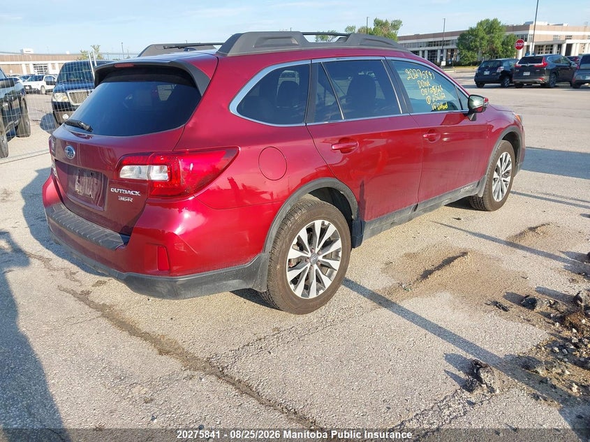 Vin: 4s4bsfnc3g3256162, lot: 10286825, subaru outback 3.6r limited 20164