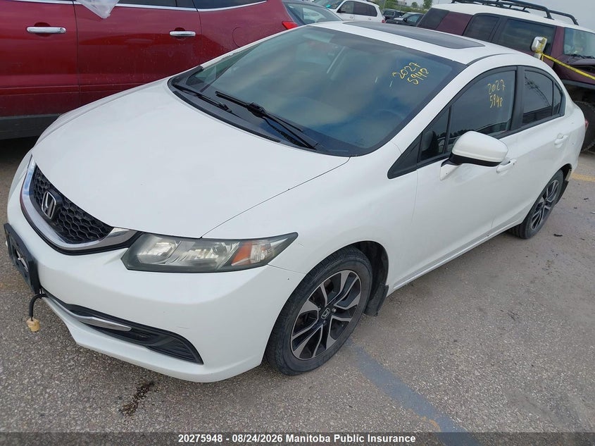 2015 Honda Civic, Град, IAAI, VIN 2HGFB2F5XFH000709 — фото 2