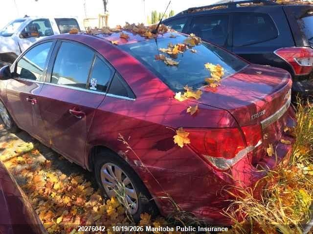 Vin: 1g1pf5s98b7146753, lot: 10287026, chevrolet cruze lt turbo 20114