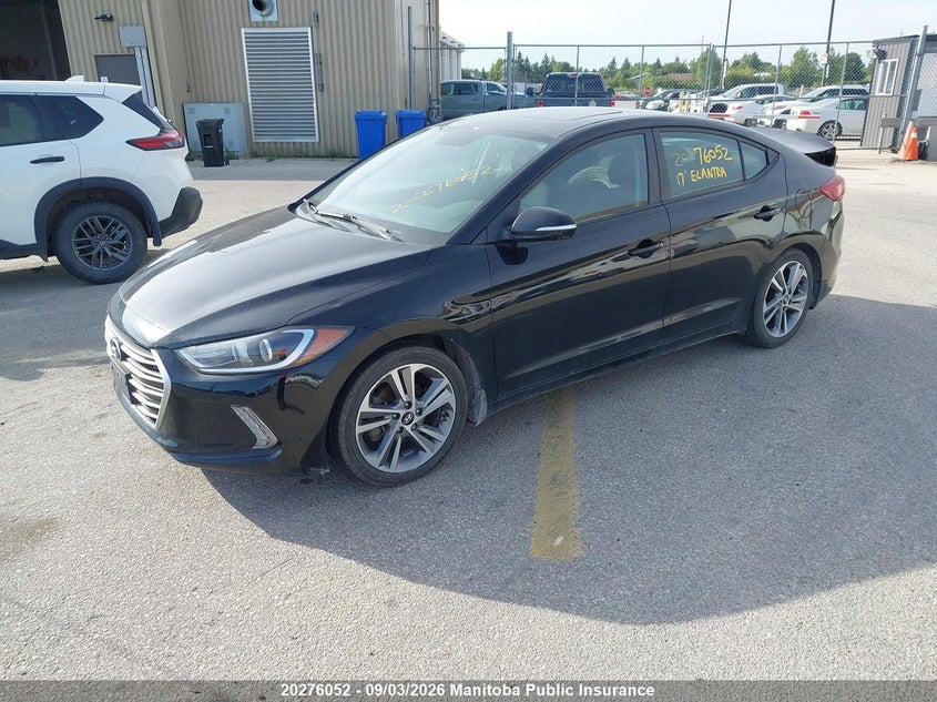 Vin: kmhd84lf5hu090327, lot: 10287036, hyundai elantra gl 20172