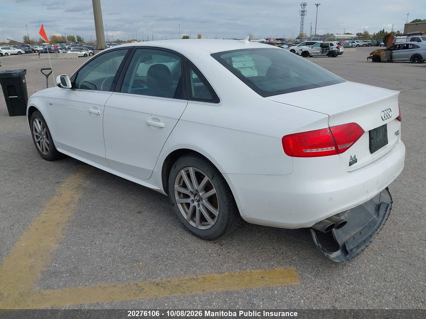 Vin: wauffafl1cn014378, lot: 10287090, audi a4 2.0t quattro 20123