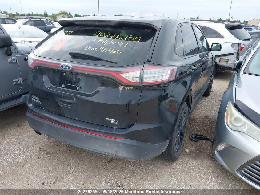 Vin: 2fmpk4j87jbb46041, lot: 10287239, ford edge sel 20184