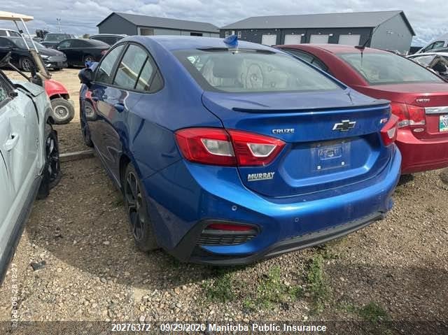 Vin: 1g1be5sm1k7105091, lot: 10287356, chevrolet cruze lt turbo 20193