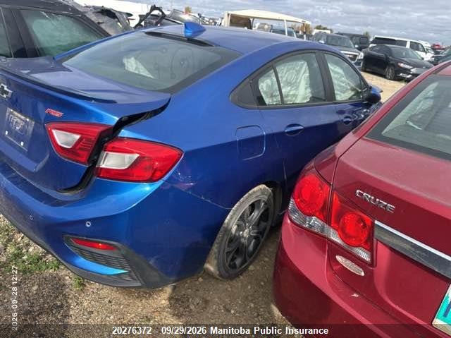 Vin: 1g1be5sm1k7105091, lot: 10287356, chevrolet cruze lt turbo 20194