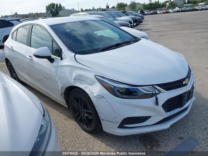 Vin: 3g1be6sm3hs614647, lot: 10287404, chevrolet cruze lt 20171