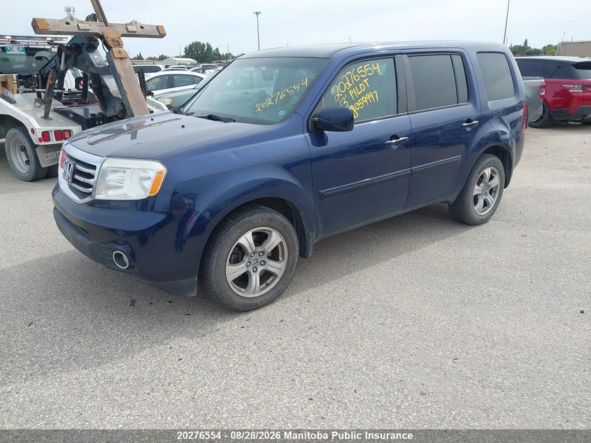 2013 Honda Pilot, Град, IAAI, VIN 5FNYF4H57DB059997 — фото 2