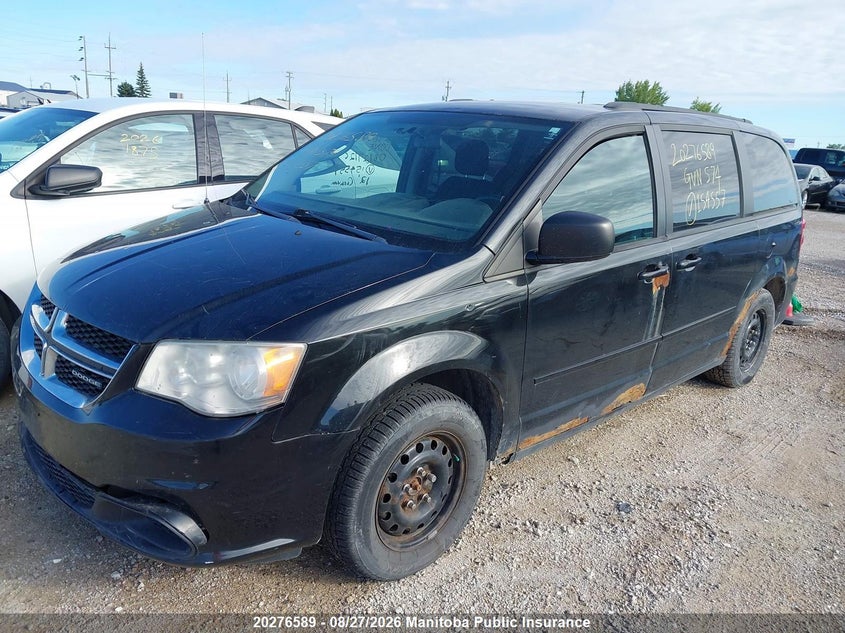 2012 Dodge Caravan, Hail, IAAI, VIN 2C4RDGBG4CR154557 — photo 2