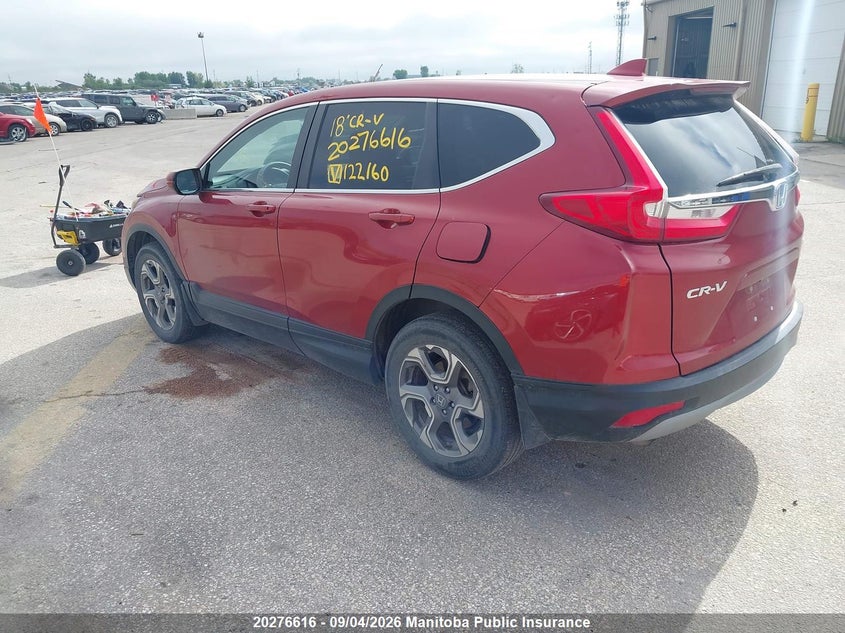 Vin: 2hkrw2h58jh122160, lot: 10287600, honda cr-v ex 20183