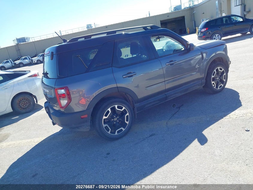 Vin: 3fmcr9c60rre97308, lot: 10287671, ford bronco sport outer banks 20244