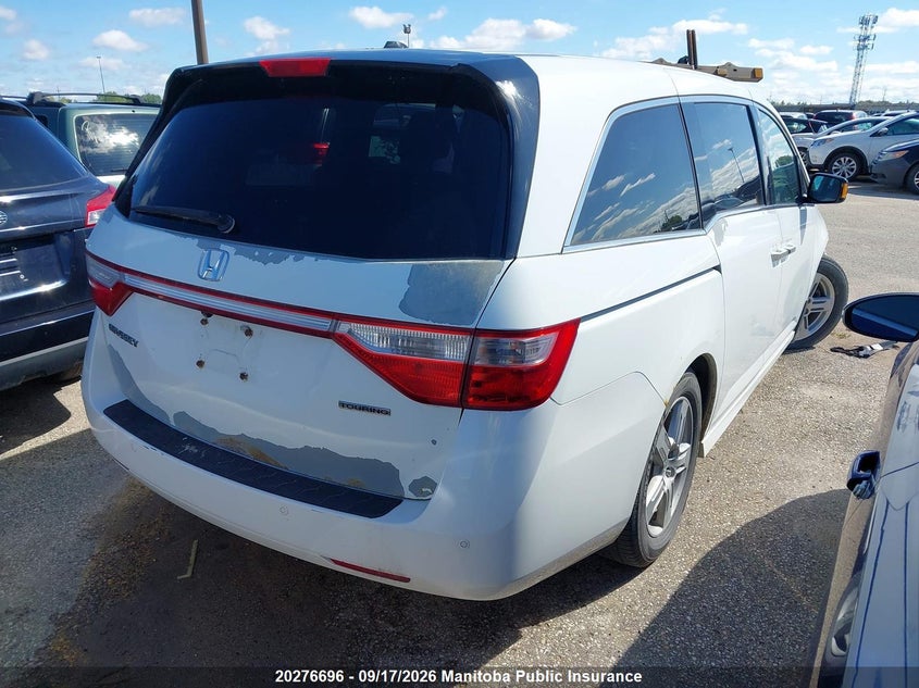 Vin: 5fnrl5h9xbb507247, lot: 10287680, honda odyssey touring 20114