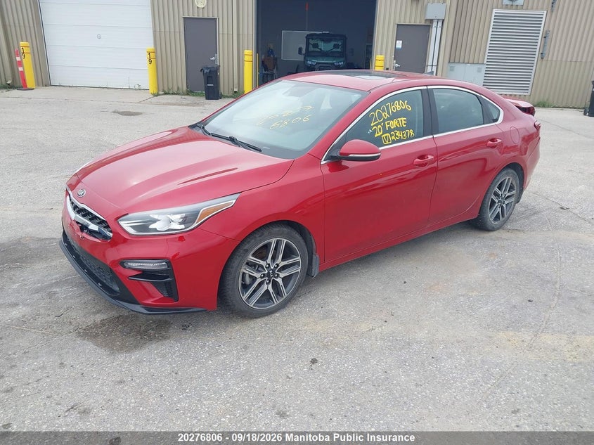 Vin: 3kpf54ad0le234378, lot: 10287790, kia forte ex premium null 20202
