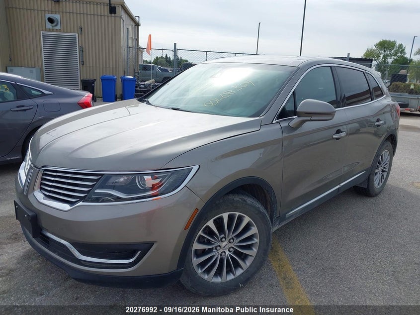 Vin: 2lmtj8kr9gbl68304, lot: 10287976, lincoln mkx 20162