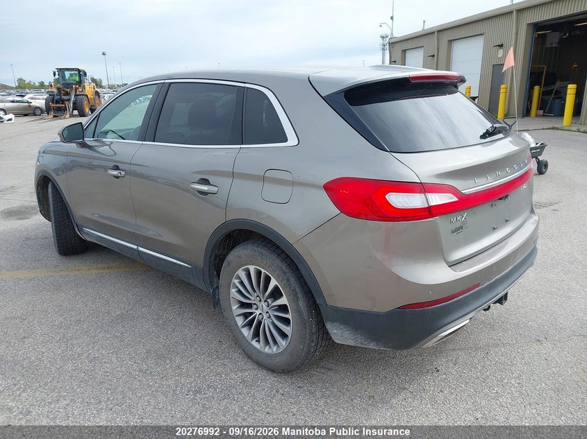 Vin: 2lmtj8kr9gbl68304, lot: 10287976, lincoln mkx 20163