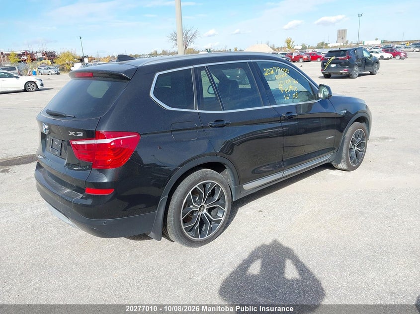 Vin: 5uxwx7c57g0r16950, lot: 10287994, bmw x3 35i 20164