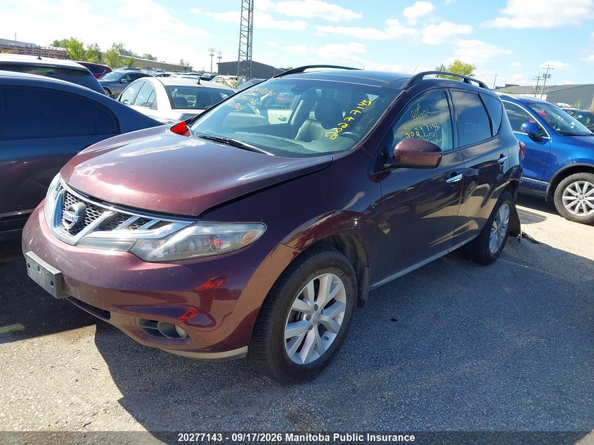 Vin: jn8az1mw3ew509703, lot: 10288127, nissan murano sl 20142