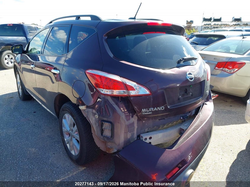 Vin: jn8az1mw3ew509703, lot: 10288127, nissan murano sl 20143
