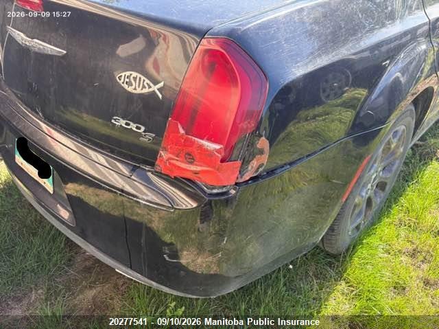 Vin: 2c3ccagg2jh192391, lot: 10288525, chrysler 300 s 20183