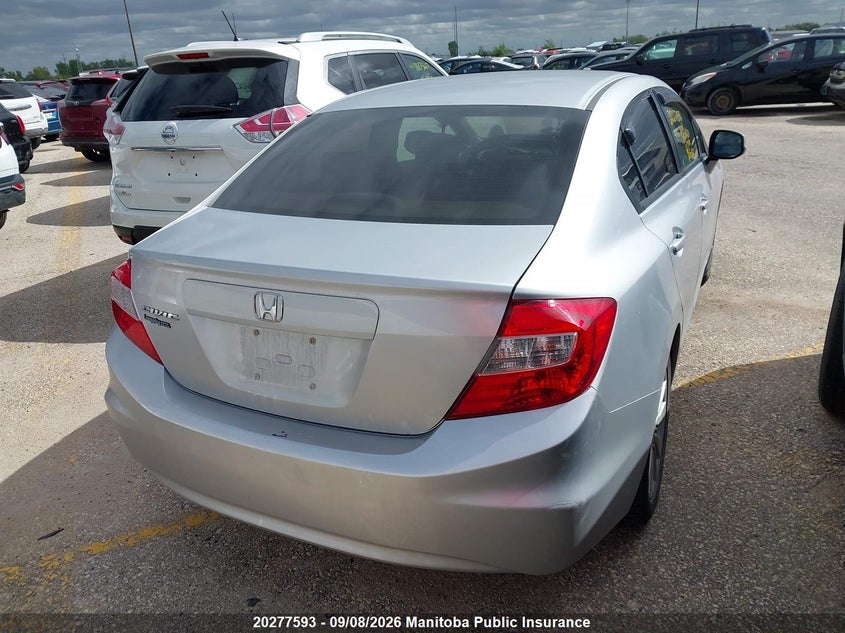 Vin: 2hgfb2e52ch002662, lot: 10288577, honda civic ex 20124