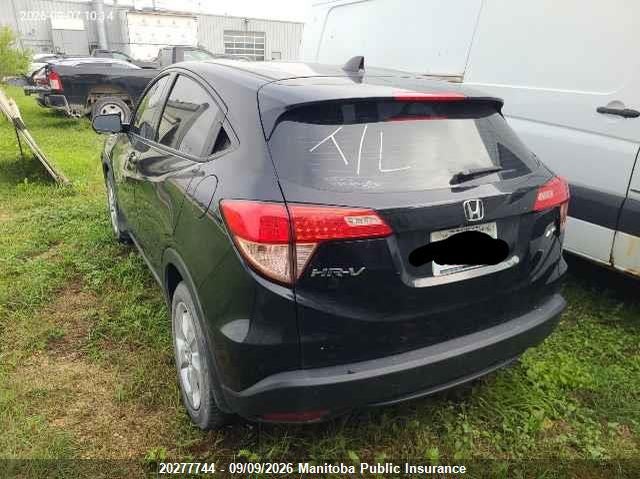 Vin: 3czru6h31gm102437, lot: 10288728, honda hr-v lx 20163